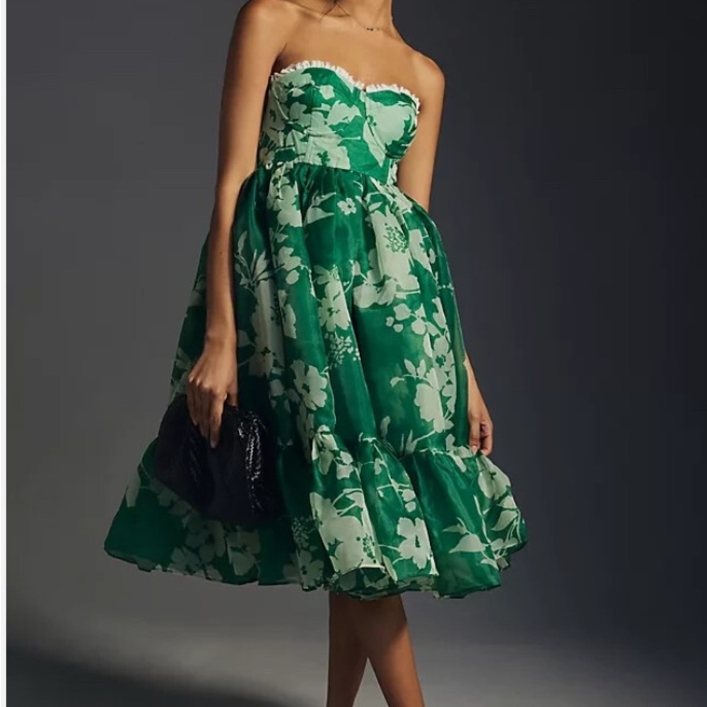 Selkie Summer Fields Tea Party Strapless Dress